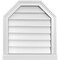 Ekena Millwork Octagonal Top Surface Mount PVC Gable Vent w/ 2"W x 2"P Brickmould Sill Frame, 20"W x 22"H GVPOT20X2203SN - alternate 1